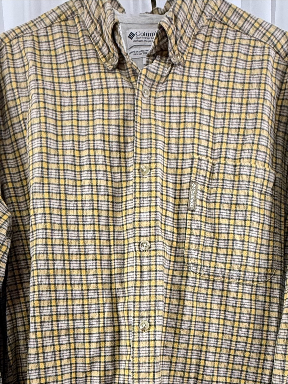 Men’s XL Plaid Flannel Shirt 100% Cotton
